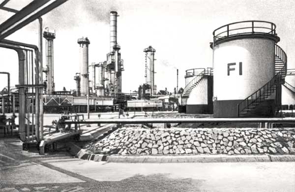 Нефтеперерабатывающий завод в Момбасе.