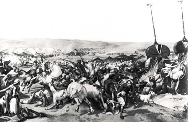 Захват французами ставки Абд аль-Кадира в 1844.