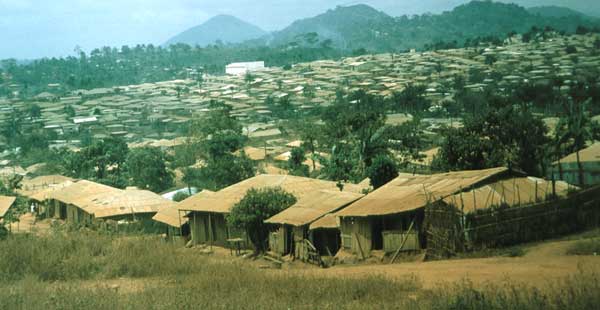Африканские кварталы г. Банги.