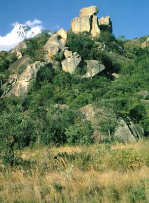 Гранитные останцы в национальном парке Матопос (Матопо).