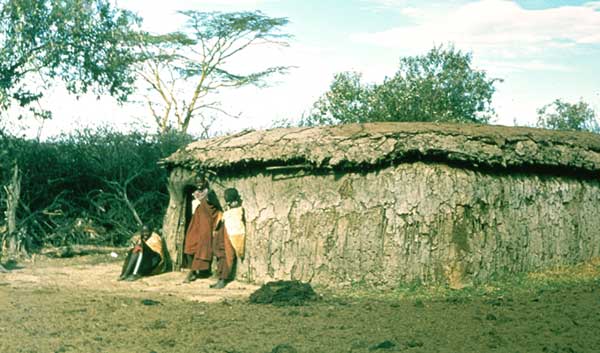 Енканта — типичное жилище нилотов.