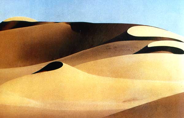 Дюны в Сахаре.