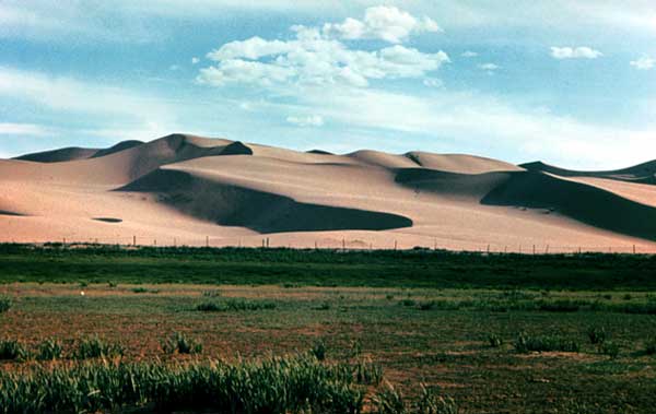 Песчаные дюны Сахары.
